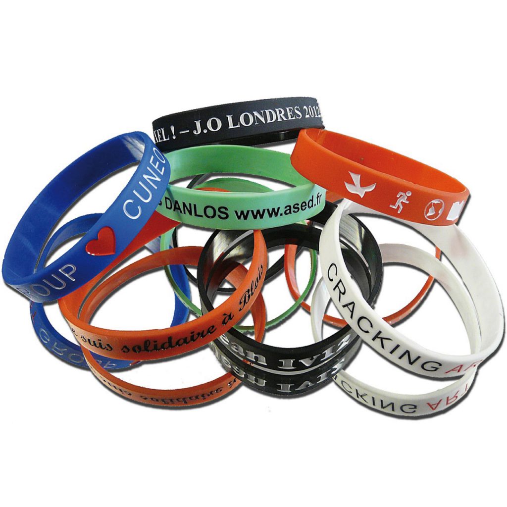 Bracelets silicone personnalisables pas cher Prix en ligne
